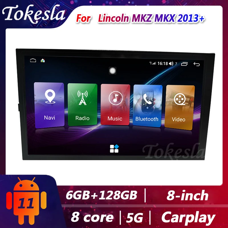 Tokesla For Lincoln MKZ MKX Car Radio Android 2 din Stereo Receiver Central Multimedia DVD Automotivo Gps Navigation 2014-2019
Tokesla For Lincoln MKZ MKX Car Radio Android 2 din Stereo Receiver Central Multimedia DVD Automotivo Gps Navigation 2014-2019