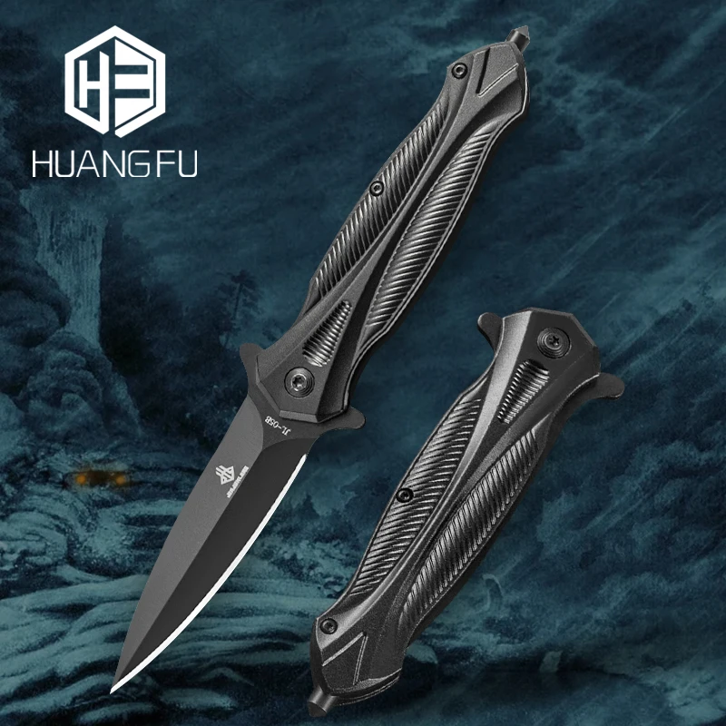 HUANGFU Folding knife emergency damage, escape/defense high hardness military knife outdoor tools camping fruit knife
HUANGFU Folding knife emergency damage, escape/defense high hardness military knife outdoor tools camping fruit knife