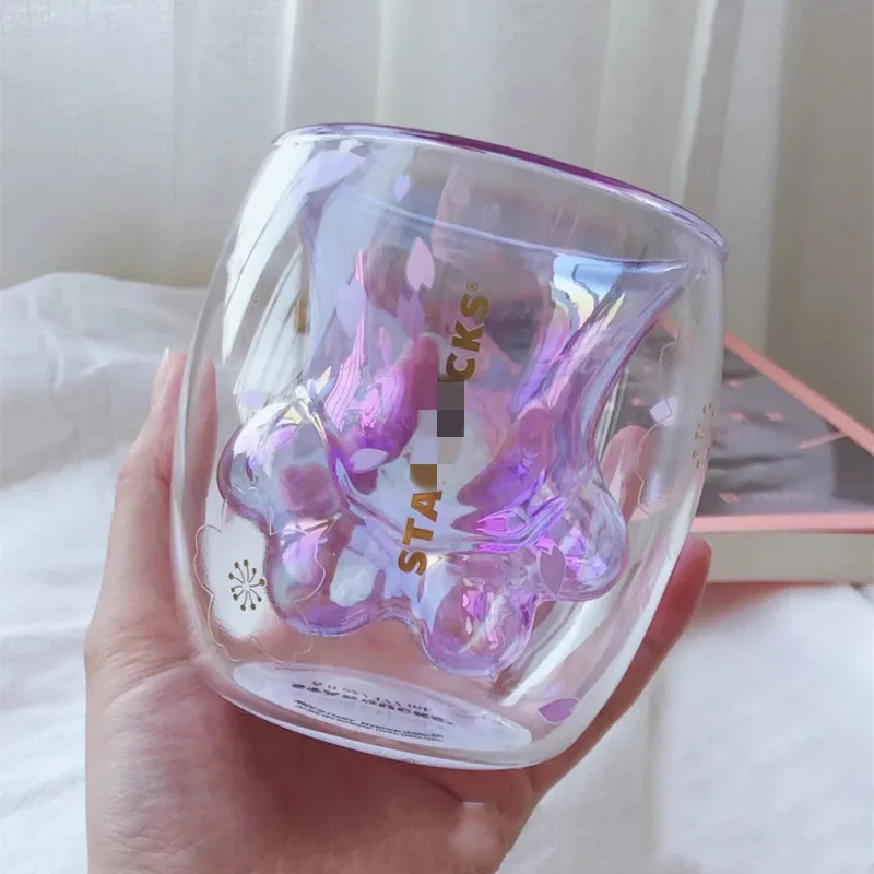 Starbuck Double Glass Cat Claw Cup Coffee Cup Water Cup Birthday Valentine's Day Gift 177ml
Starbuck Double Glass Cat Claw Cup Coffee Cup Water Cup Birthday Valentine's Day Gift 177ml