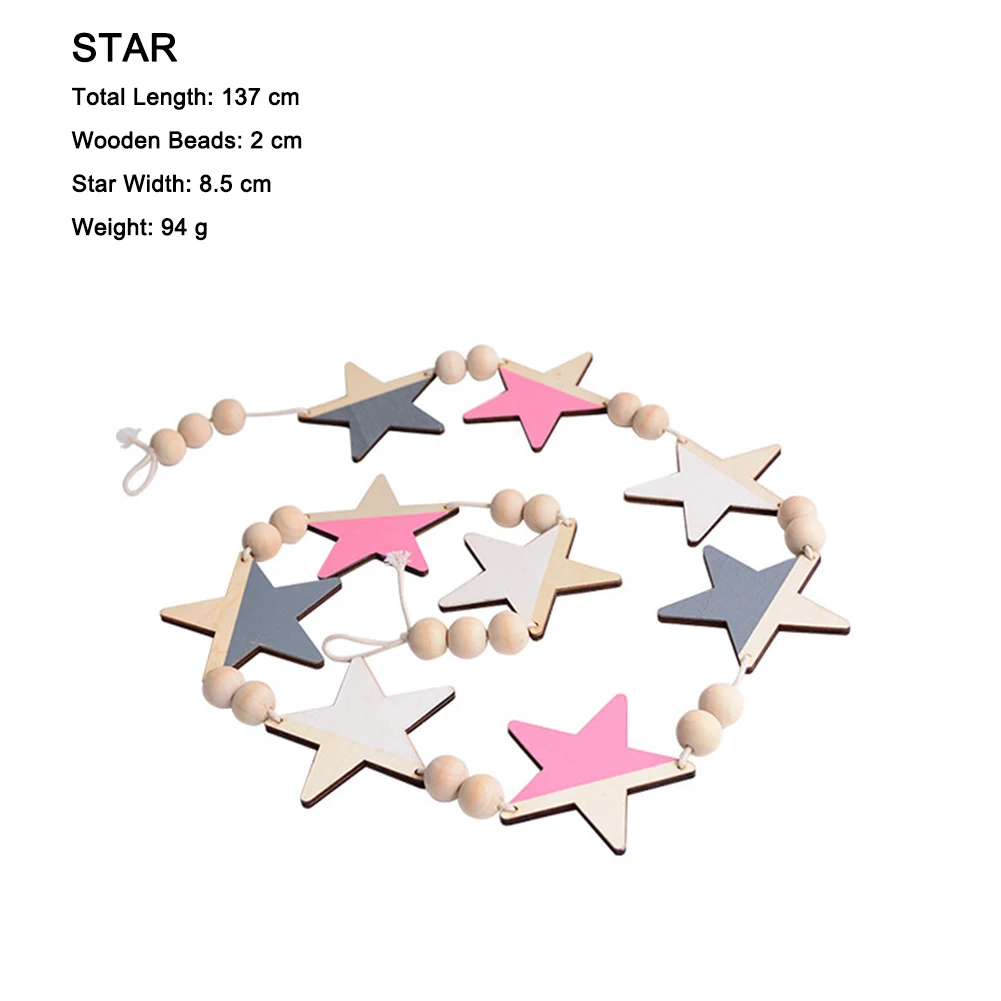 Nordic Style Wall Hanging Ornament For Photography Props Cute Star Shape Wooden Beads Tassel Pendant Baby Room Decoration
Nordic Style Wall Hanging Ornament For Photography Props Cute Star Shape Wooden Beads Tassel Pendant Baby Room Decoration