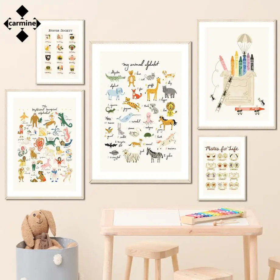 Cartoon Marine Life Wall Art Painting Animal Alphabet Canvas Posters and Prints Modern Nordic Print Poster for Living Room Decor
Cartoon Marine Life Wall Art Painting Animal Alphabet Canvas Posters and Prints Modern Nordic Print Poster for Living Room Decor