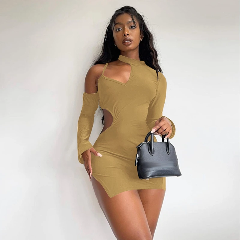 Sexy Cut Out Long Sleeve Dress Night Clubwear Outfits Festival Clothing for Women Fall Bodycon One Shoulder Mini Dresses
Sexy Cut Out Long Sleeve Dress Night Clubwear Outfits Festival Clothing for Women Fall Bodycon One Shoulder Mini Dresses