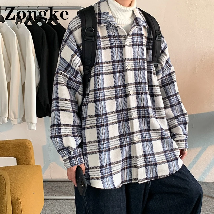 Zongke Plaid Bomber Jacket Men Coat Japanese Harajuku Streetwear Clothes Size M-2XL 2022 Spring New Arrivals
Zongke Plaid Bomber Jacket Men Coat Japanese Harajuku Streetwear Clothes Size M-2XL 2022 Spring New Arrivals