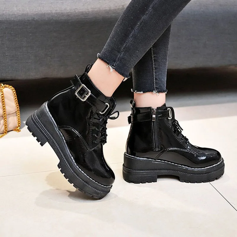Aleafallling Women Boots Thicken Warm Winter Snow Boots Thicken Non-slip Zip Girl's Leather Shoes For College Students AMBT199
Aleafallling Women Boots Thicken Warm Winter Snow Boots Thicken Non-slip Zip Girl's Leather Shoes For College Students AMBT199