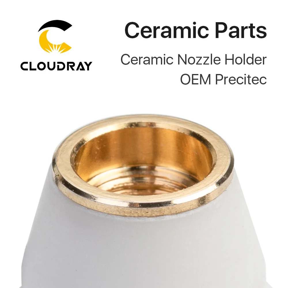 Cloudray Laser Ceramic Nozzle Holder OEM Precitec For Fiber Laser Cutting Head M5 H10.3
Cloudray Laser Ceramic Nozzle Holder OEM Precitec For Fiber Laser Cutting Head M5 H10.3