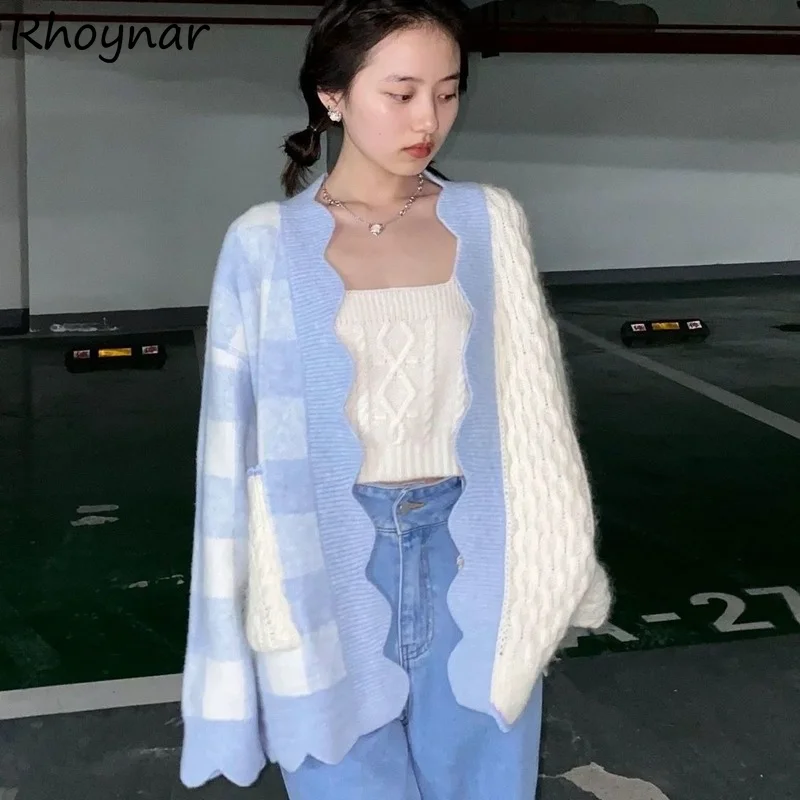 Cardigan Women Tender Elegant Knitwear Harajuku Loose Trendy Sweet College Spring Autumn Casual Retro Plaid All-match Sweater
Cardigan Women Tender Elegant Knitwear Harajuku Loose Trendy Sweet College Spring Autumn Casual Retro Plaid All-match Sweater