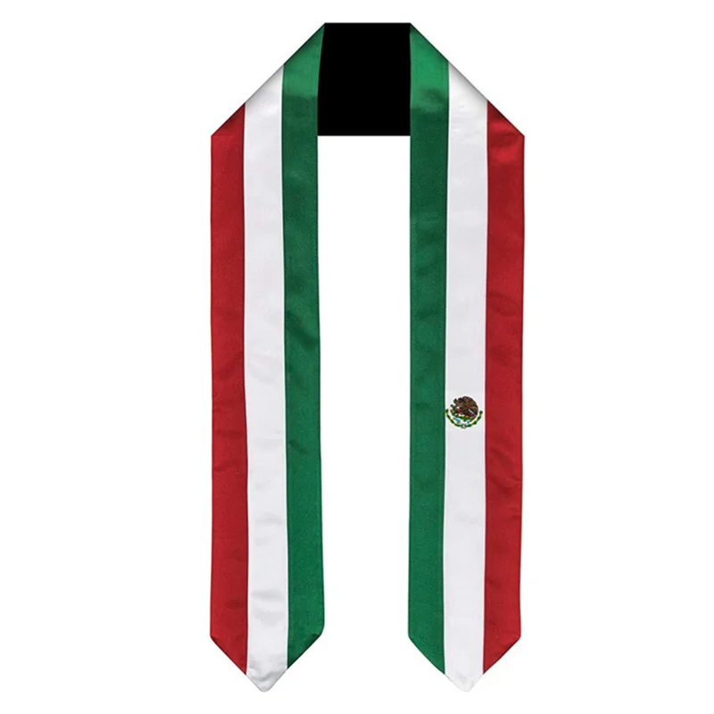 Mexico Flag Graduation Sash High-quality Satin Cloth Unisex Student Graduation Stole
Mexico Flag Graduation Sash High-quality Satin Cloth Unisex Student Graduation Stole