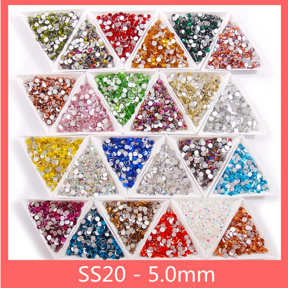 SS20 5mm Shining AB Rhinestones Nails 3d Flat back Glass strass Crystal For Charm Nail Art Design Decorations Tips
SS20 5mm Shining AB Rhinestones Nails 3d Flat back Glass strass Crystal For Charm Nail Art Design Decorations Tips