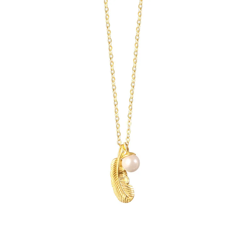 2021 New 925 Sterling Silver Love Whispers Feather Necklace Female Net Red Temperament Minority Gold Sweater Chain
2021 New 925 Sterling Silver Love Whispers Feather Necklace Female Net Red Temperament Minority Gold Sweater Chain