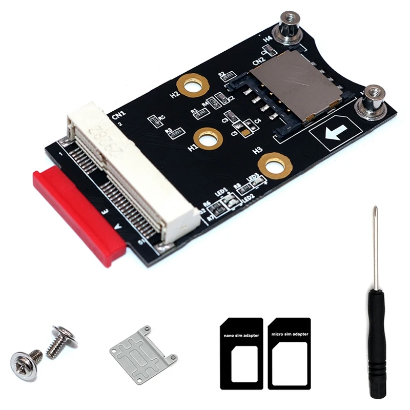 Mini PCI E к NGFF M.2 ключ A/E адаптер Rise Card со слотом для sim карты WiFi/WWAN/LTE модуль