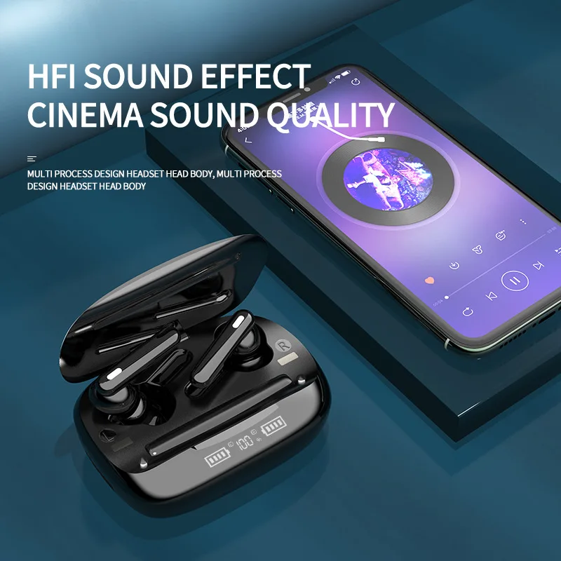 Portable Wireless Bluetooth Headset Binaural TWS Touch 5.0 NFC Stereo Motion Noise Reduction Power Display Call Function
Portable Wireless Bluetooth Headset Binaural TWS Touch 5.0 NFC Stereo Motion Noise Reduction Power Display Call Function