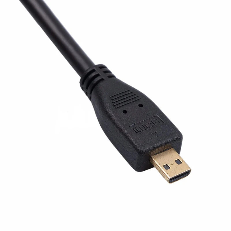 Микро HDMI-Совместимость с совместимому HDMI кабель Позолоченный разъем адаптера