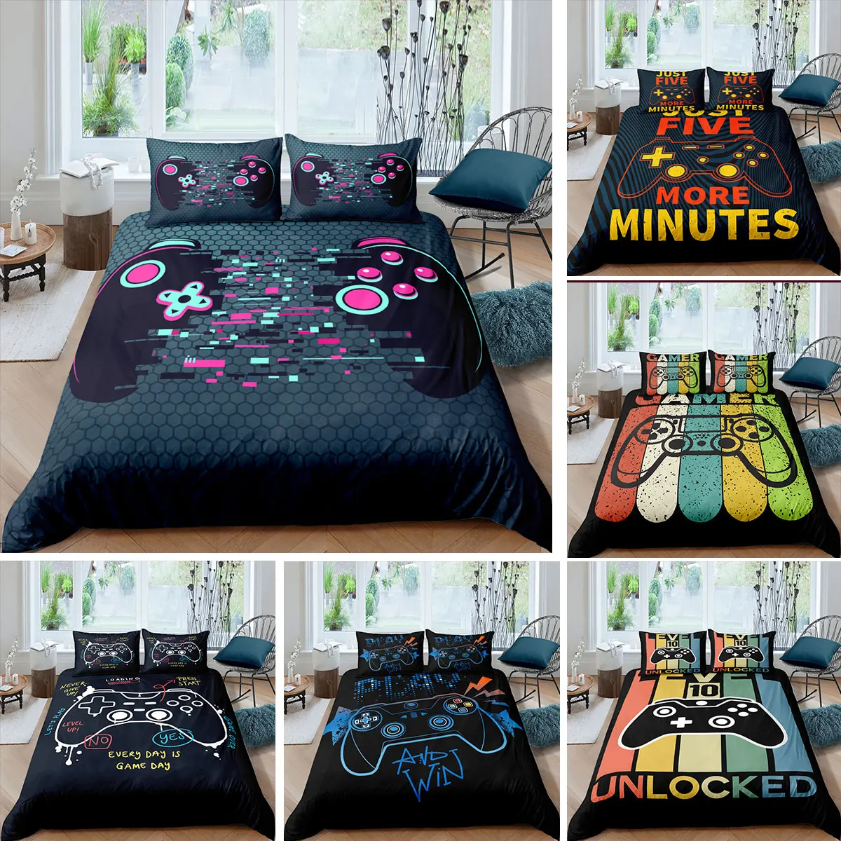 3d Printed Bed Linen Gamer Home Textiles Cartoon Gamepad Bedding Set Colorful Duvet Cover Watercolor Bed Cover
3d Printed Bed Linen Gamer Home Textiles Cartoon Gamepad Bedding Set Colorful Duvet Cover Watercolor Bed Cover
