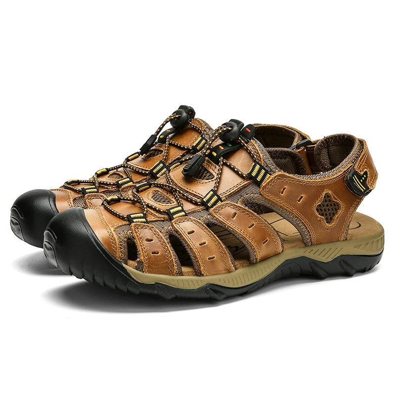 Fashion Men Platform Sandals Genuine Leather Cowhide Beach Outdoor Hiking High Quality Breathable Comfortable Moccasins Adult
Fashion Men Platform Sandals Genuine Leather Cowhide Beach Outdoor Hiking High Quality Breathable Comfortable Moccasins Adult