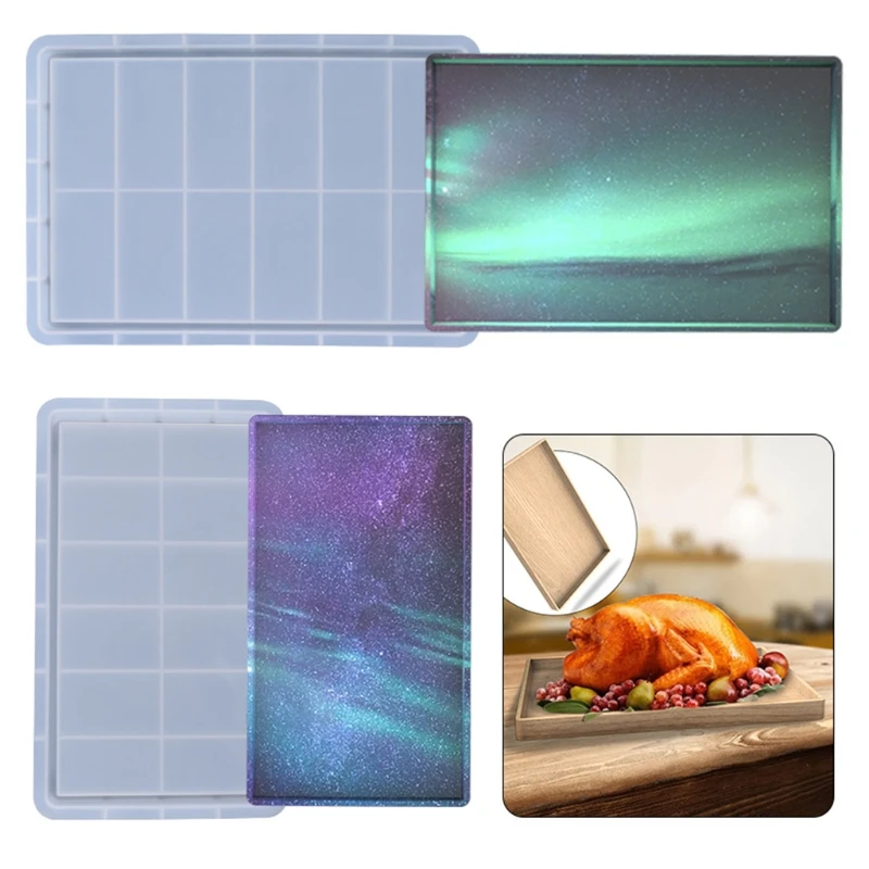 Rectangle Tray Epoxy Resin Mold Fruit Plate Board Cup Mat Coaster Silicone Mould D0LC
Rectangle Tray Epoxy Resin Mold Fruit Plate Board Cup Mat Coaster Silicone Mould D0LC
