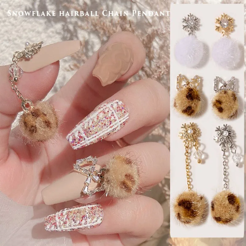3pcs Snowflake Bowknot Leopard Wool Ball 3D Metal Zircon Decoration Rhinestone Nail Art jewelry Alloy Tassel Pendant Accessories
3pcs Snowflake Bowknot Leopard Wool Ball 3D Metal Zircon Decoration Rhinestone Nail Art jewelry Alloy Tassel Pendant Accessories