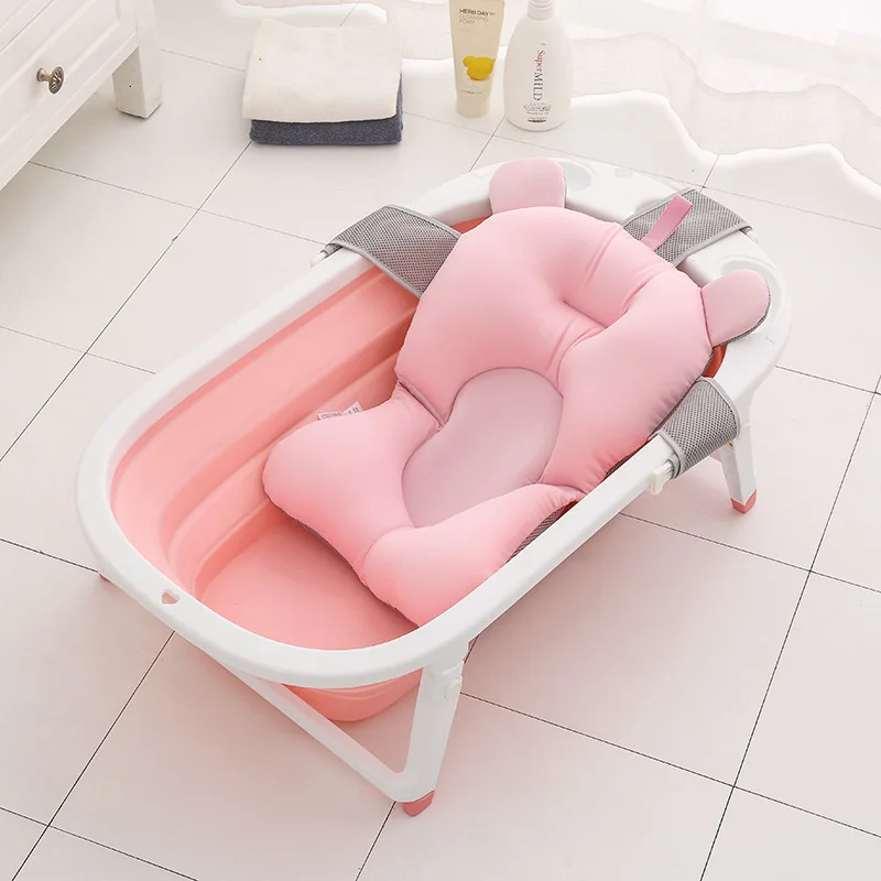 New Portable Baby Shower Cushion Bath Bed Baby Bath Pad Non-slip Bathtub Mat Newborn Baby Safety Security Bath Seat
New Portable Baby Shower Cushion Bath Bed Baby Bath Pad Non-slip Bathtub Mat Newborn Baby Safety Security Bath Seat