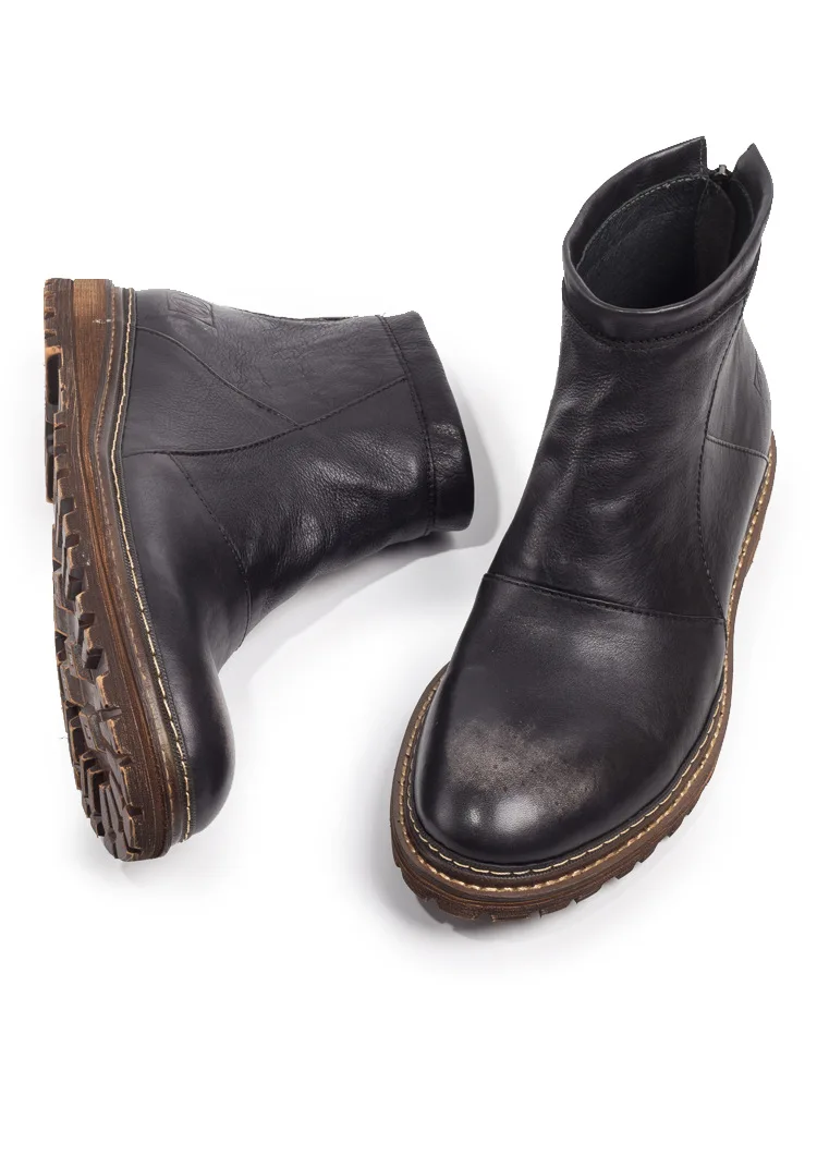 Men Vintage Boots Autumn Fashion Shoes Men Design Genuine Leather Comfy Lace-up Casual Boots Men High Quality Zipper Men's Boots
Men Vintage Boots Autumn Fashion Shoes Men Design Genuine Leather Comfy Lace-up Casual Boots Men High Quality Zipper Men's Boots