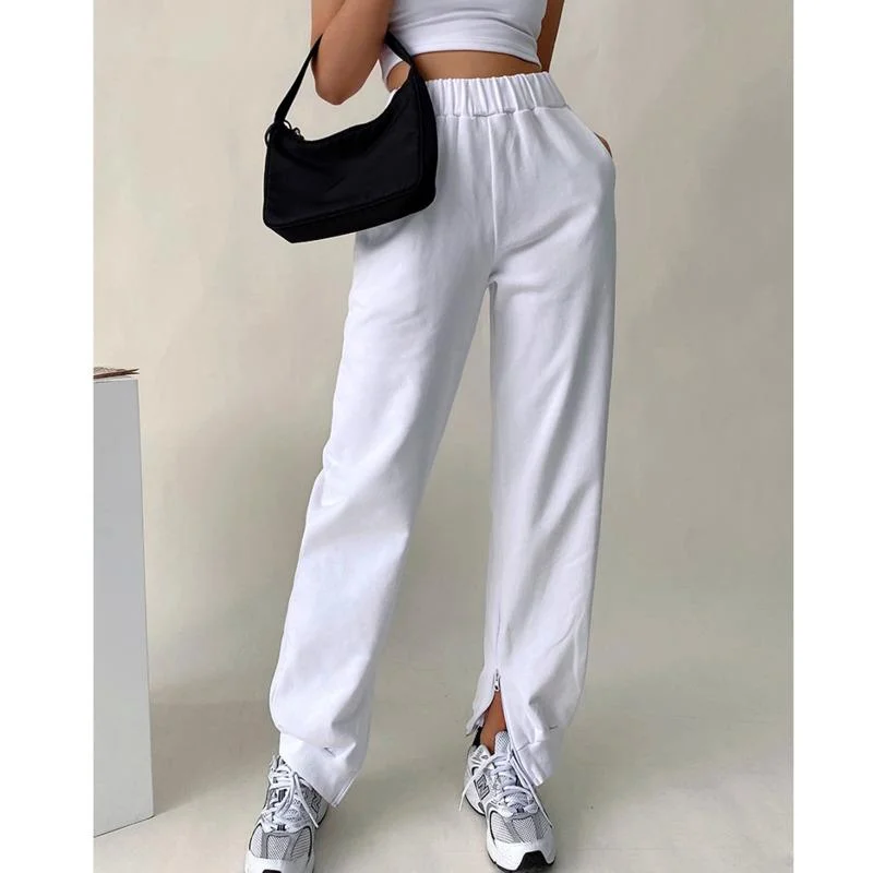 XUXI Sweatpants Women Loose Slit High Waist Straight Wide Leg Pants Spring Autumn 2021 Casual Trousers E2261
XUXI Sweatpants Women Loose Slit High Waist Straight Wide Leg Pants Spring Autumn 2021 Casual Trousers E2261