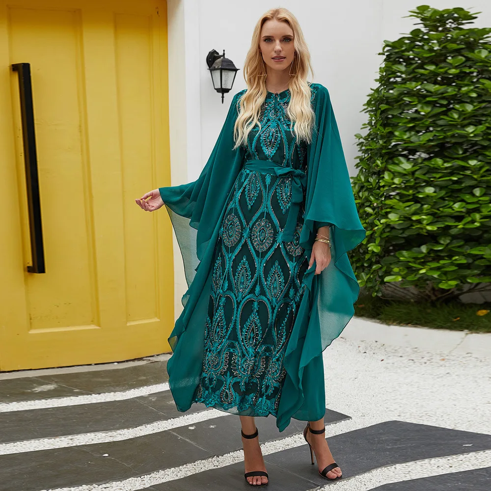 Muslim Women Islam Vestidos Largos Ramadan Abayas Long Robe Turkey Dubai Mid East Marocain Eid Party Night Evening Dress Elegant
Muslim Women Islam Vestidos Largos Ramadan Abayas Long Robe Turkey Dubai Mid East Marocain Eid Party Night Evening Dress Elegant