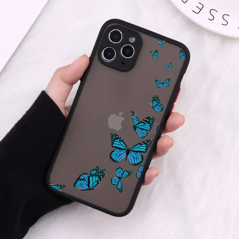 butterfly Phone Cases matte transparent For black iPhone 7 8 x xs xr 11 12 pro plus max mini Clear Funda
butterfly Phone Cases matte transparent For black iPhone 7 8 x xs xr 11 12 pro plus max mini Clear Funda