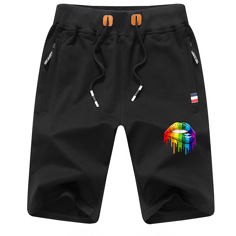 Summer Men's Knee Length Shorts Casual Fitness Breathable Colored Lips Printing Zipper Pockets Male Sweatpants Plus Size
Summer Men's Knee Length Shorts Casual Fitness Breathable Colored Lips Printing Zipper Pockets Male Sweatpants Plus Size