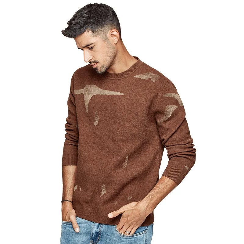 KUEGOU autumn winter men sweater warmknitted fashion Knitwear Caramel color leisure loose sweaters top plus size BZ-12393
KUEGOU autumn winter men sweater warmknitted fashion Knitwear Caramel color leisure loose sweaters top plus size BZ-12393