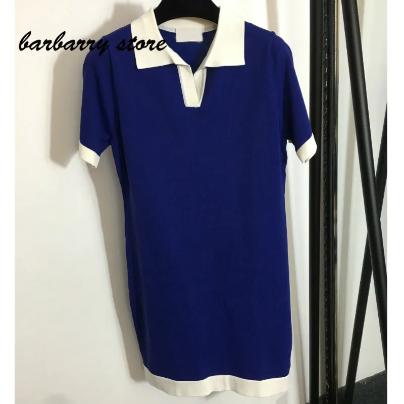 2021 luxury brand letter embroidery contrast printing fashion women's temperament Lapel age reducing knitted Short Sleeve Dress
2021 luxury brand letter embroidery contrast printing fashion women's temperament Lapel age reducing knitted Short Sleeve Dress