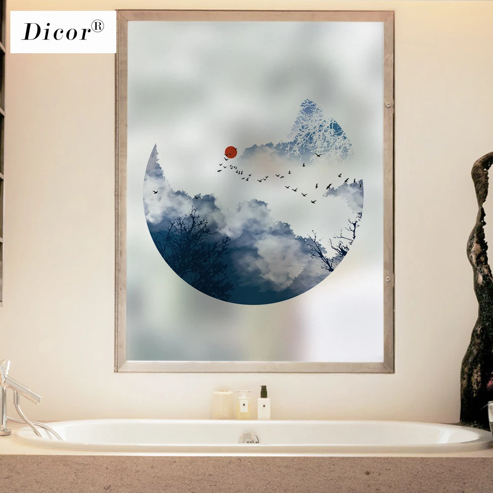 DICOR Frosted Glass Window Film Privacy Glass Films Polyethylene Chinese Style Home Decor Window Decoration Style Ink BLT1357
DICOR Frosted Glass Window Film Privacy Glass Films Polyethylene Chinese Style Home Decor Window Decoration Style Ink BLT1357