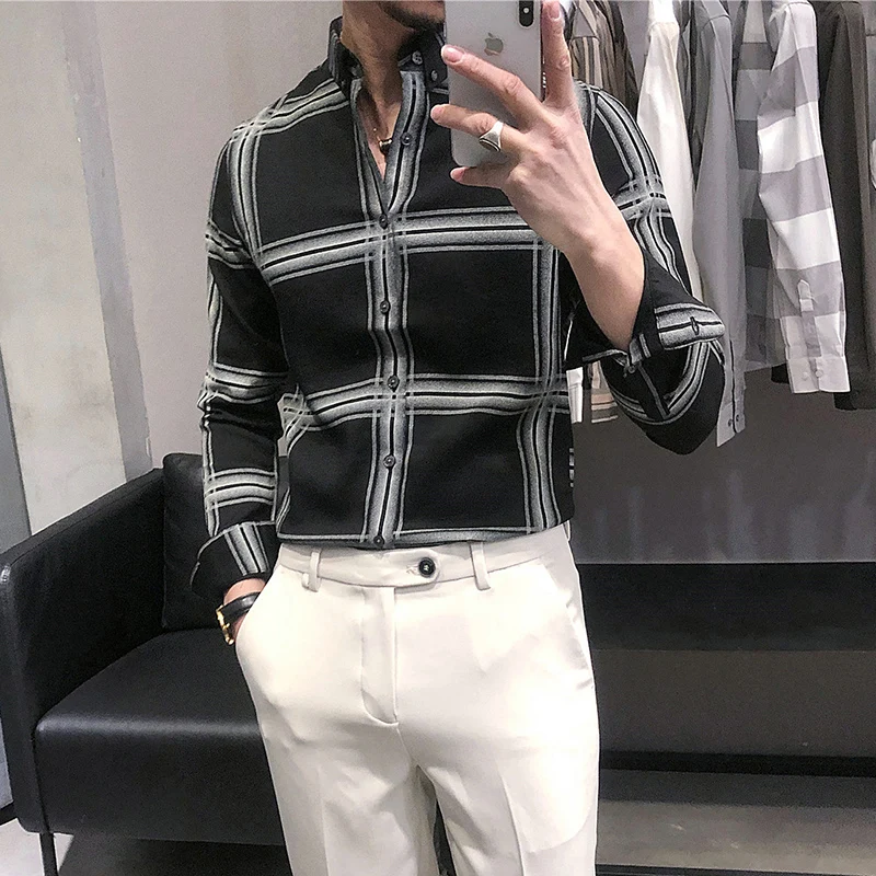 2021 New Palid Shirts Men Business Casual Dress Shirts Slim Fit Long Sleeve Male Clothing Chemise Homme Social Streetwear Blouse
2021 New Palid Shirts Men Business Casual Dress Shirts Slim Fit Long Sleeve Male Clothing Chemise Homme Social Streetwear Blouse