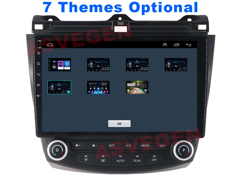 Asvegen 10 ”Android 8.1 Quad Core автомобильный радиоприемник с навигацией GPS Bluetooth