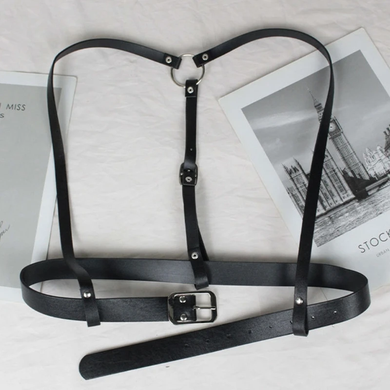 K3NF Women Gothic Faux Leather Body Harness Belt Punk Waist Strap Girdle Buckle Vest
K3NF Women Gothic Faux Leather Body Harness Belt Punk Waist Strap Girdle Buckle Vest