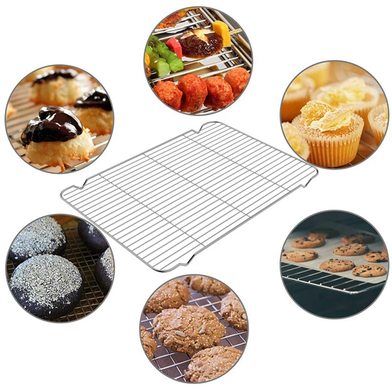 4x Baking Plate Rack Set, Stainless Steel Baking Pan Tray & 1Set Seasoning Bottles Seasoning Salt and Pepper
4x Baking Plate Rack Set, Stainless Steel Baking Pan Tray & 1Set Seasoning Bottles Seasoning Salt and Pepper