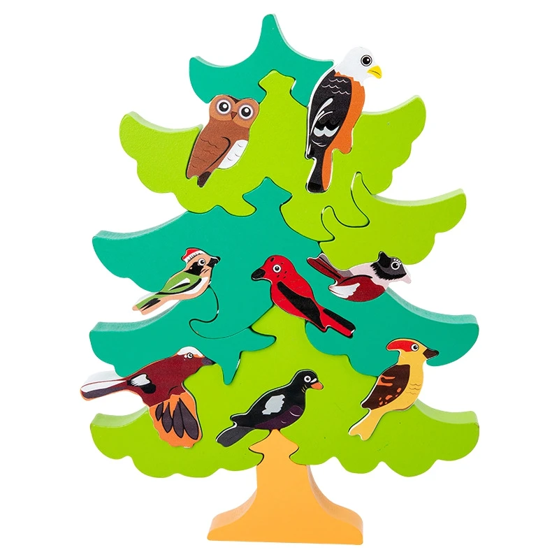 Wooden Tree Jigsaws Puzzles for Kids, DIY 3D Stacking Puzzle Blocks Bird Tree Toys, Balance Educational Toys
Wooden Tree Jigsaws Puzzles for Kids, DIY 3D Stacking Puzzle Blocks Bird Tree Toys, Balance Educational Toys