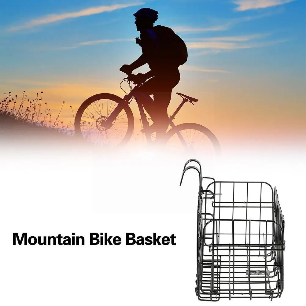 Bike Bicycle Basket Front Rear Bag Foldable Metal Wire T0a1 Basket Mountain Pannier Cycling Carryings Bike Storage H6s5
Bike Bicycle Basket Front Rear Bag Foldable Metal Wire T0a1 Basket Mountain Pannier Cycling Carryings Bike Storage H6s5