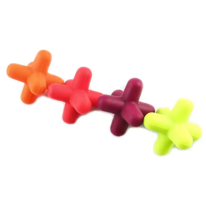Cross-shaped silicone stopper (set of 4), reusable wine and beverage stopper, 4 colors (red, green, purple, orange) 
Cross-shaped silicone stopper (set of 4), reusable wine and beverage stopper, 4 colors (red, green, purple, orange)