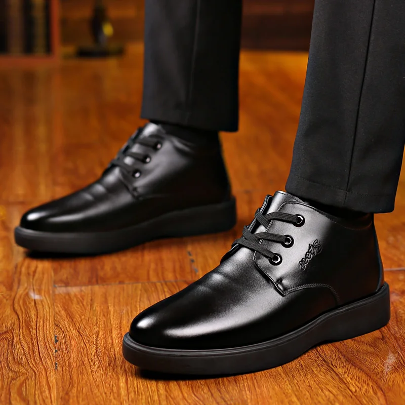 Nice Pop Winter Men's Boots Thick Plush Men Snow Boots Waterproof Non-Slip Business Shoes Outdoor Warm Boots Casual Shoes 
Nice Pop Winter Men's Boots Thick Plush Men Snow Boots Waterproof Non-Slip Business Shoes Outdoor Warm Boots Casual Shoes