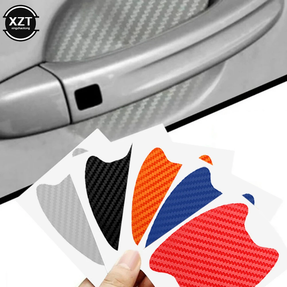 4Pcs/Set Car Door Sticker Carbon Fiber Scratches Resistant Cover Auto Handle Protection Film Exterior Styling Accessories 
4Pcs/Set Car Door Sticker Carbon Fiber Scratches Resistant Cover Auto Handle Protection Film Exterior Styling Accessories