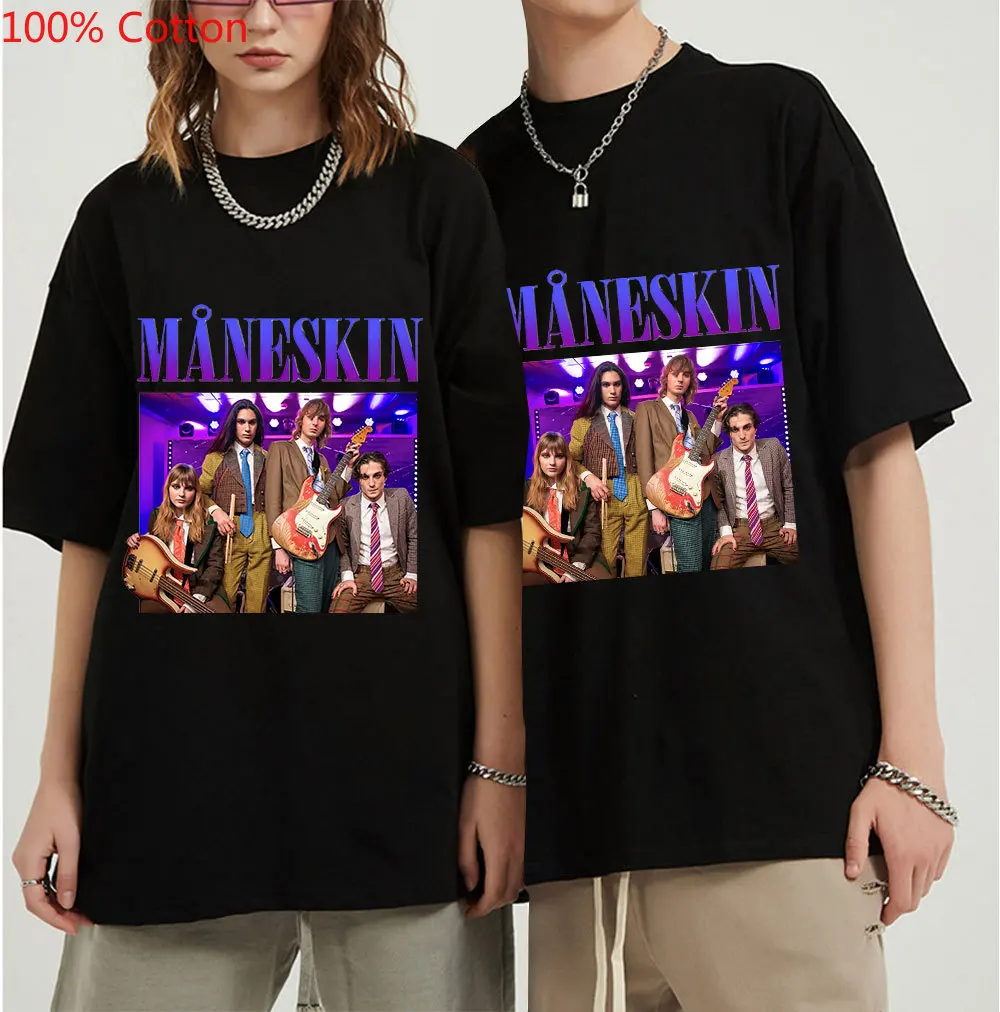 100% Cotton Maneskin Band T Shirt 2021 New Summer Fashion Men Women Casual Hip Hop T-Shirt Hot Harajuku Tops Tee Shirt
100% Cotton Maneskin Band T Shirt 2021 New Summer Fashion Men Women Casual Hip Hop T-Shirt Hot Harajuku Tops Tee Shirt