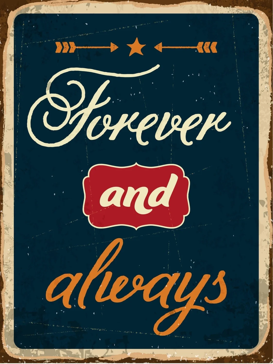 FOREVER Signs, Forever Signs style, Forever Sign, Forever Decor, Art Prints Metal, Metal Sign Tin Sign