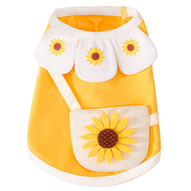 Summer Pet Dog Vest Clothes Sweet Cotton Sunflower Breathable T-Shirt Sleeveless Vest Dresses For Teddy Chihuahua Small Dogs Cat
Summer Pet Dog Vest Clothes Sweet Cotton Sunflower Breathable T-Shirt Sleeveless Vest Dresses For Teddy Chihuahua Small Dogs Cat