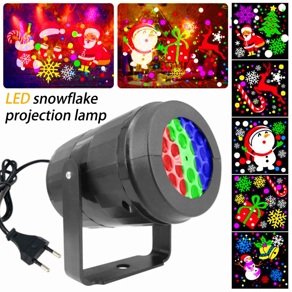 LED Stage Lights 16 Patterns LED Xmas Snowflake Light White Snowstorm Projector Christmas Atmosphere Holiday Family Party Lamps
LED Stage Lights 16 Patterns LED Xmas Snowflake Light White Snowstorm Projector Christmas Atmosphere Holiday Family Party Lamps