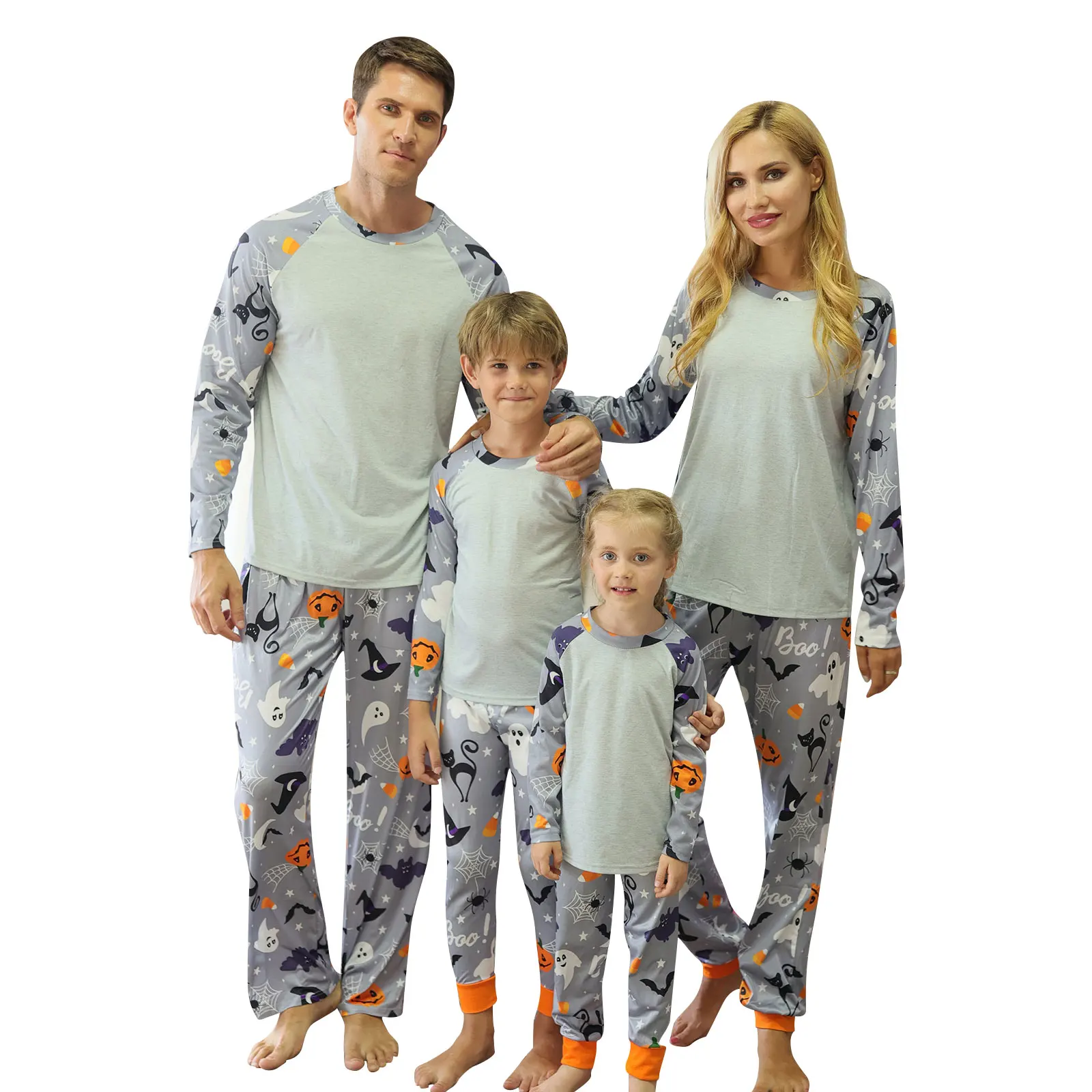 Parent-Children Halloween Loungewear Long-Sleeves Tops with Elastic Waist Pants Pajamas for Father Mother Kids
Parent-Children Halloween Loungewear Long-Sleeves Tops with Elastic Waist Pants Pajamas for Father Mother Kids