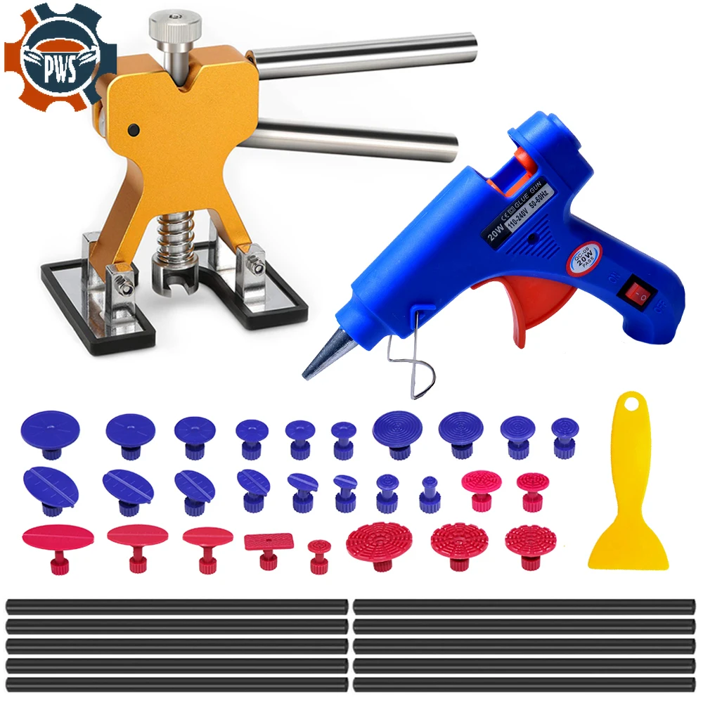 Car Body Paintless Repair Removal Tools Automotive Door Ding Dent Silde Hammer Glue Puller Repair Starter Set Kits for Car
Car Body Paintless Repair Removal Tools Automotive Door Ding Dent Silde Hammer Glue Puller Repair Starter Set Kits for Car