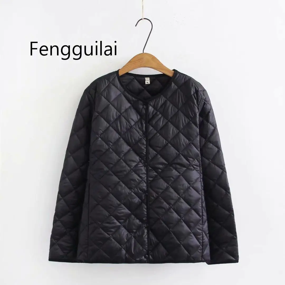FENGGUILAI 2019 осень зима серые черные повседневные парки 4XL Женская одежда