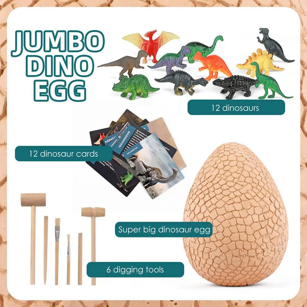 Kids Dinosaur Egg Digging Toy Set Archaeology Excavation Dino Egg Dig Kit Simulation Dinosaur Model Toys Learning Funny Gift
Kids Dinosaur Egg Digging Toy Set Archaeology Excavation Dino Egg Dig Kit Simulation Dinosaur Model Toys Learning Funny Gift