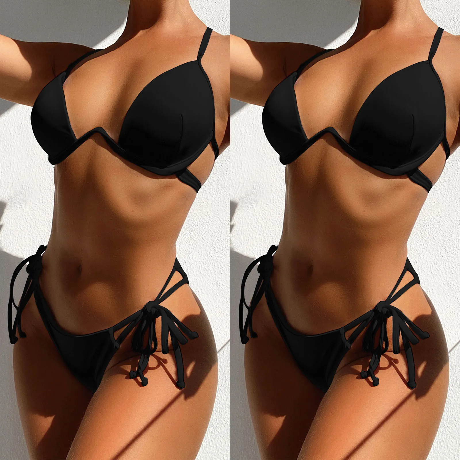 Sexy Swimwear 2021 Women Micro Solid Set Swimsuit Two Piece Filled Bra Swimwear Beachwear Female Brazilian Bikini Set Biquini #8
Sexy Swimwear 2021 Women Micro Solid Set Swimsuit Two Piece Filled Bra Swimwear Beachwear Female Brazilian Bikini Set Biquini #8