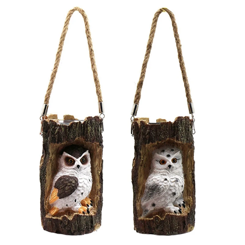 2x New Products Resin Solar Tree Stump Owl Lawn Night Light Solar Outdoor Light Solar Garden Light, B & A
2x New Products Resin Solar Tree Stump Owl Lawn Night Light Solar Outdoor Light Solar Garden Light, B & A
