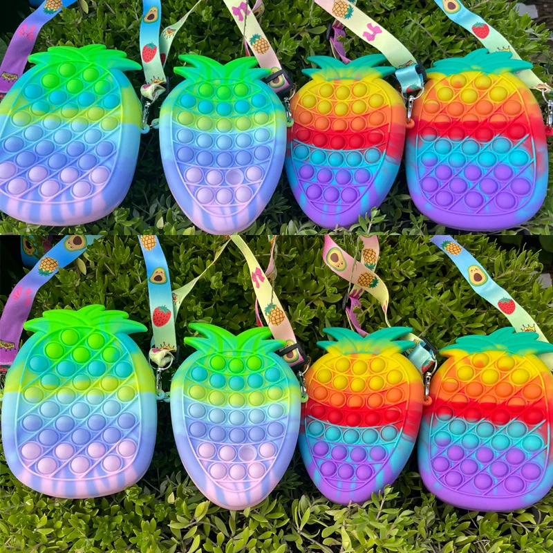2021 New Rainbow Silicone Push Bubble handbag Toys Autism Needs Squishy Stress Reliever Toys Adult Kid Funny Anti-stress Fidget
2021 New Rainbow Silicone Push Bubble handbag Toys Autism Needs Squishy Stress Reliever Toys Adult Kid Funny Anti-stress Fidget