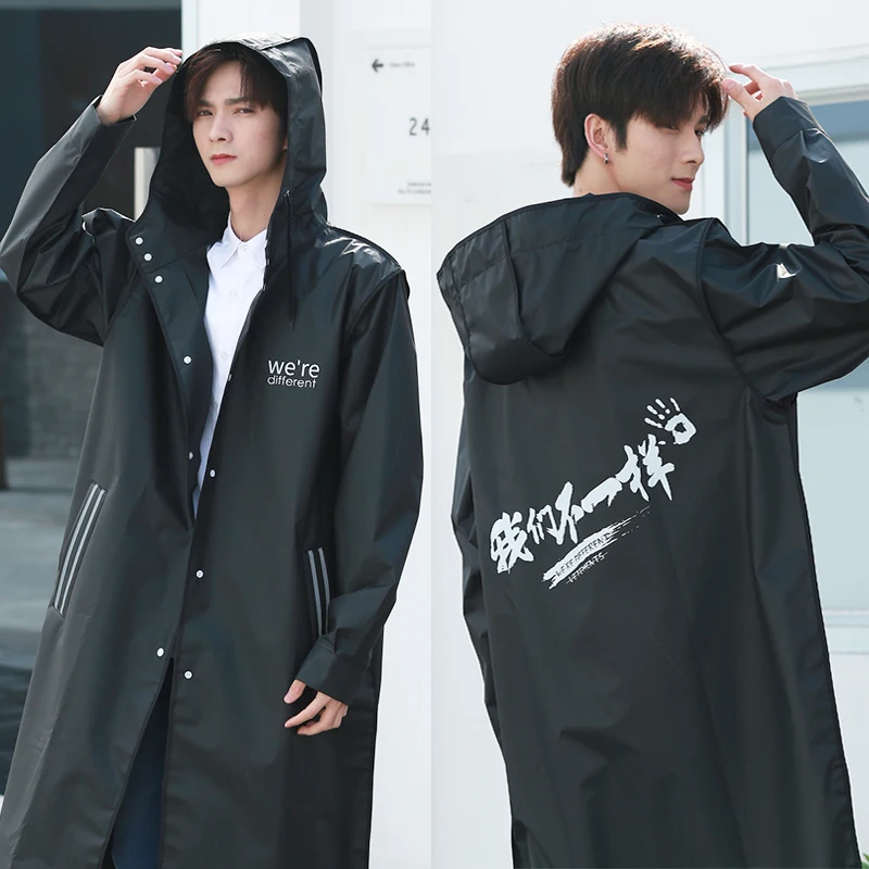 Водонепроницаемый нейлоновый дождевик для скутера, куртка для улицы, черный комбинезон, дождевик, Стильный Длинный плащ для путешествий, до... 
Водонепроницаемый нейлоновый дождевик для скутера, куртка для улицы, черный комбинезон, дождевик, Стильный Длинный плащ для путешествий, до...
